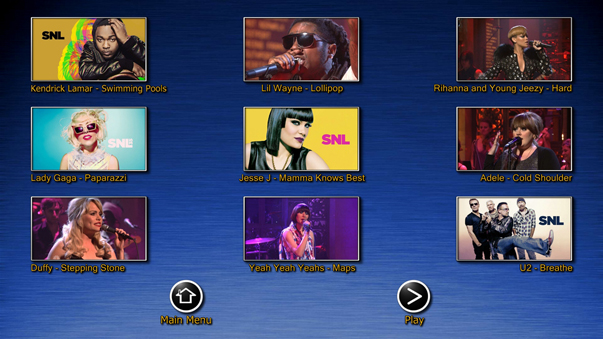 Music Volume 9 Menu 2